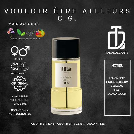 Vouloir etre ailleurs. C.G.